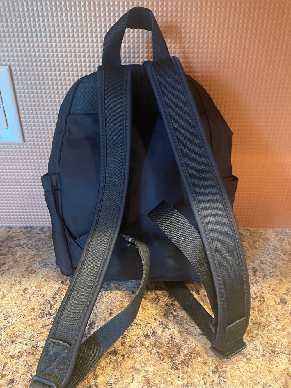 Kipling Black Nylon Mini Backpack with Front Zip Pocket - Picture 4 of 11